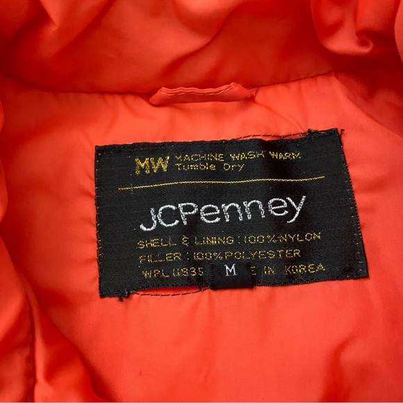 Vintage orange puffer coat - Picture 3 of 4